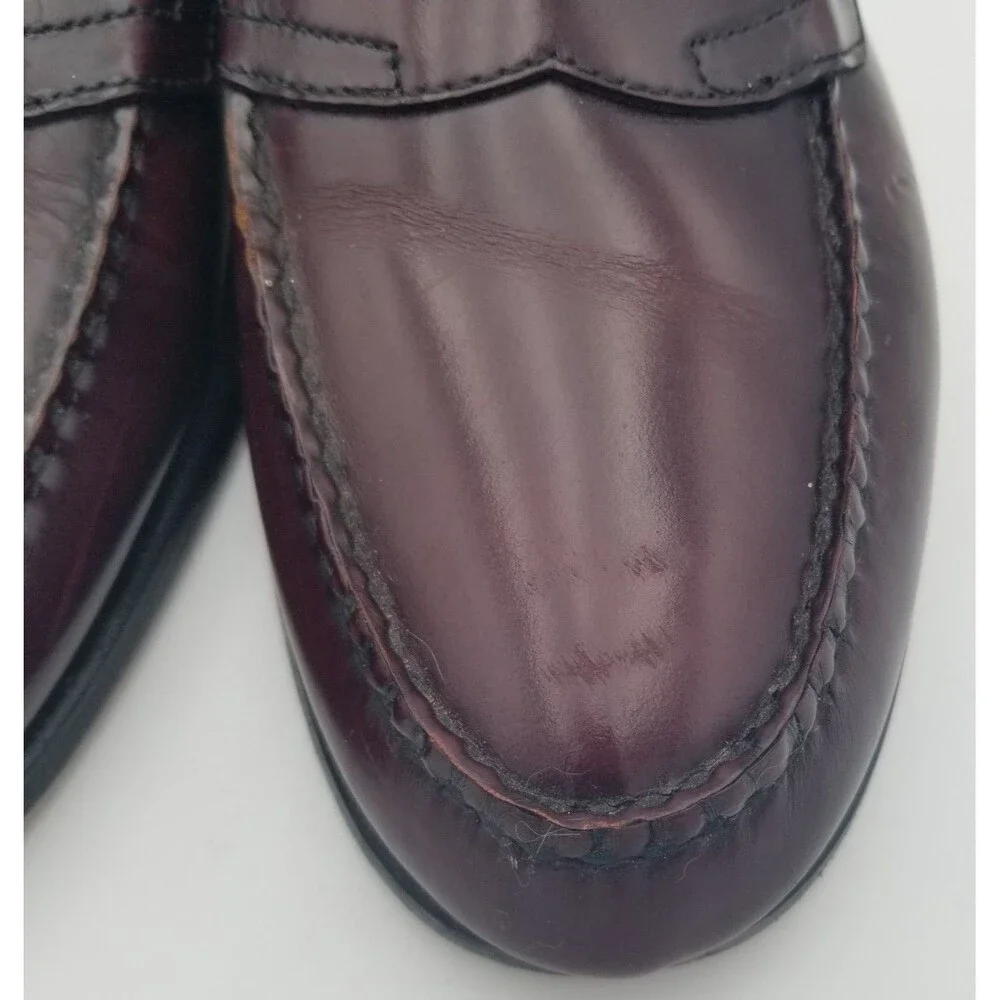 G. H. Bass & Co. Weejuns Burgandy Oxblood Leather Penny Loafers Men's Size 11 D